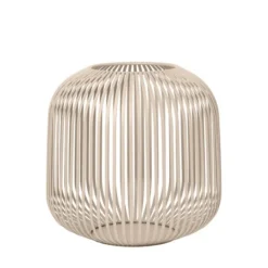 Kirkland's Home Irma Beige Steel Large Open Rods Lantern- Lanterns