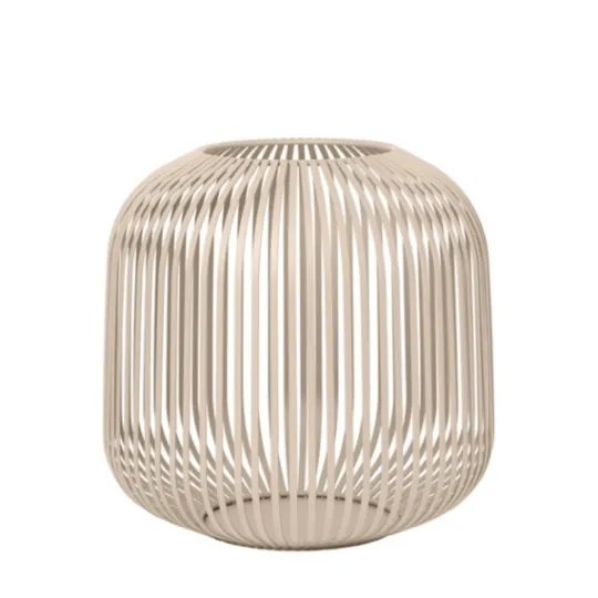 Kirkland's Home Irma Beige Steel Large Open Rods Lantern- Lanterns