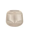 Kirkland's Home Irma Beige Steel Medium Open Rods Lantern- Lanterns