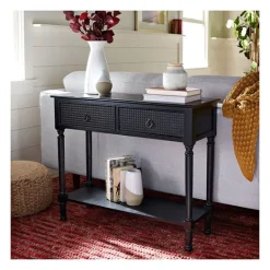 Kirkland's Home Irma Textured Drawers Console Table- Console Tables