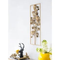 Kirkland's Home Iron Flowers Wall Plaque- Wall Plaques