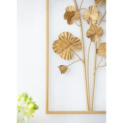 Kirkland's Home Iron Flowers Wall Plaque- Wall Plaques