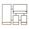 Kirkland's Home Iron Frame Four Wooden Wall Shelf- Shelves