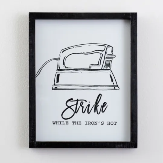 Kirkland's Home Iron Funny Laundry Room Wall Plaque- Wall Quotes & Signs