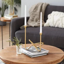 Kirkland's Home Iron Taper Candle Holder- Candle Holders