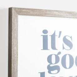 Kirkland's Home It'S A Good Day Framed Canvas Plaque- Wall Quotes & Signs