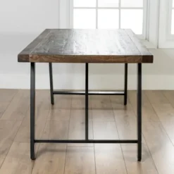 Kirkland's Home Ivan Wood And Metal Dining Table- Dining Tables
