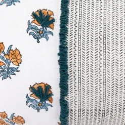 Kirkland's Home Ivory & Multicolor Botanical Lumbar Pillow- Pillows