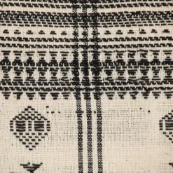 Kirkland's Home Ivory And Black Boho Stripes Lumbar Pillow- Pillows