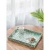 Kirkland's Home Ivory And Clover Mosaic Capiz Shell Tray, 17 In.- Decorative Trays