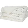 Kirkland's Home Ivory And Silver Metallic Branches Throw- Blankets & Throws
