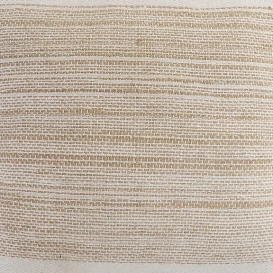 Kirkland's Home Ivory Border Natural Close Woven Jute Pillow- Pillows