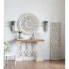 Kirkland's Home Ivory Distressed Carved 2-Pc. Wall Shelf Set- Shelves