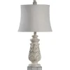 Kirkland's Home Ivory Leaf Scroll Table Lamp- Table Lamps