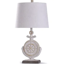 Kirkland's Home Ivory Nautical Anchor Table Lamp- Table Lamps