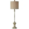 Kirkland's Home Ivory Resin Distressed Traditional Buffet Lamp- Buffet Lamps