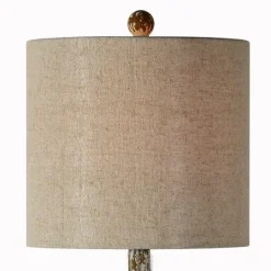 Kirkland's Home Ivory Resin Distressed Traditional Buffet Lamp- Buffet Lamps