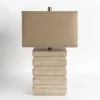 Kirkland's Home Ivory Square Tiered Table Lamp- Table Lamps