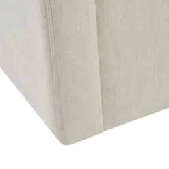 Kirkland's Home Ivory Upholstered Low Back Swivel Accent Chair- Accent Chairs