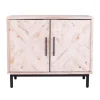 Kirkland's Home Ivory Wood 2-Door X-Panel Cabinet- Cabinets & Sideboards
