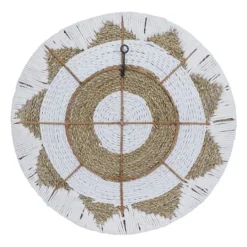 Kirkland's Home Ivory Woven Cotton Round 3-Pc. Wall Decoration- Wall Plaques