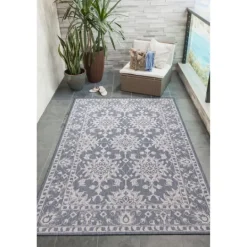 Kirkland's Home Ivy Indoor/Outdoor Area Rug, 4X7- Outdoor Rugs