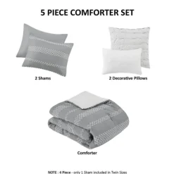 Kirkland's Home Jacquard 5-Pc. California King Comforter Set- Comforters