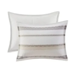 Kirkland's Home Jacquard Stripe 5-Pc. Full/Queen Comforter Set- Comforters