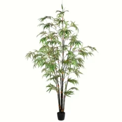 Kirkland's Home Japanese Bamboo Tree In Black Planter, 6 Ft.- Trees & Topiaries