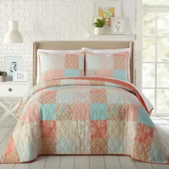 Kirkland's Home Jessica Simpson Coral Ikigai King Quilt Set- Quilts
