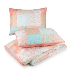 Kirkland's Home Jessica Simpson Coral Ikigai Queen Quilt Set- Quilts