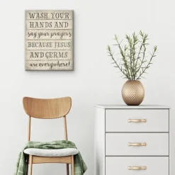 Kirkland's Home Jesus And Germs Canvas Art Print- Wall Quotes & Signs