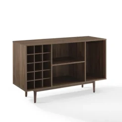Kirkland's Home Josette Wood Open Wine Cabinet- Cabinets & Sideboards