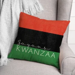 Kirkland's Home Joyous Kwanzaa Decorative Throw Pillow- Wall Plaques