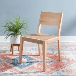 Kirkland's Home Judith Natural Woven Rope Dining Chairs, Set Of 2- Dining Chairs