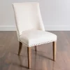 Kirkland's Home Julia Cream Upholstered Dining Chair- Dining Chairs