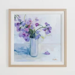 Kirkland's Home July Larkspur Framed Art Print- Framed Art