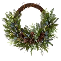 Kirkland's Home Juniper And Evergreen Vine Wreath- Wreaths
