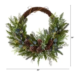 Kirkland's Home Juniper And Evergreen Vine Wreath- Wreaths