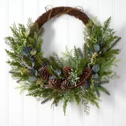 Kirkland's Home Juniper And Evergreen Vine Wreath- Wreaths