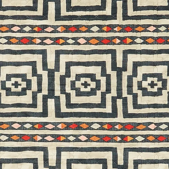 Kirkland's Home Justina Blakeney Black Hypnotic Queen Quilt Set- Quilts