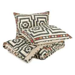 Kirkland's Home Justina Blakeney Black Hypnotic King Quilt Set- Quilts