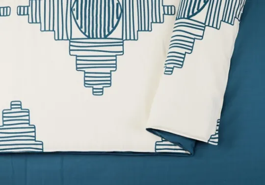 Kirkland's Home Justina Blakeney Blue All Dance King Duvet Set- Duvets