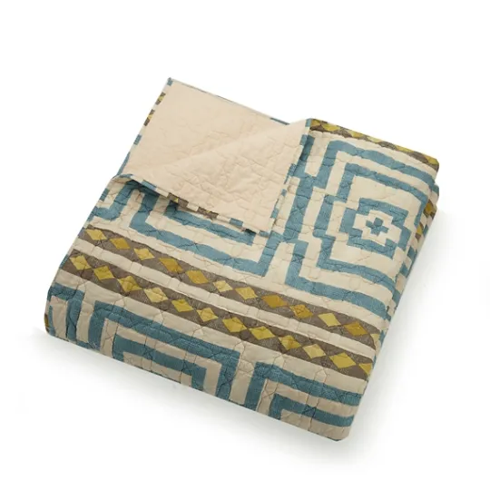 Kirkland's Home Justina Blakeney Blue Hypnotic King Quilt Set- Quilts