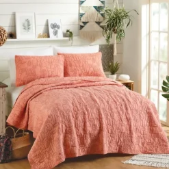 Kirkland's Home Justina Blakeney Blush Hamsa Queen Quilt Set- Quilts