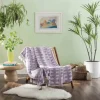 Kirkland's Home Justina Blakeney Lavender Patterned Throw- Blankets & Throws