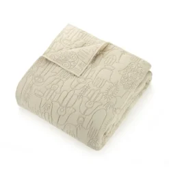 Kirkland's Home Justina Blakeney Natural Hamsa King Quilt Set- Quilts