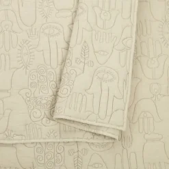 Kirkland's Home Justina Blakeney Natural Hamsa King Quilt Set- Quilts