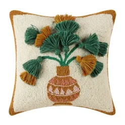 Kirkland's Home Justina Blakeney Papyrus Wool Pillow- Pillows