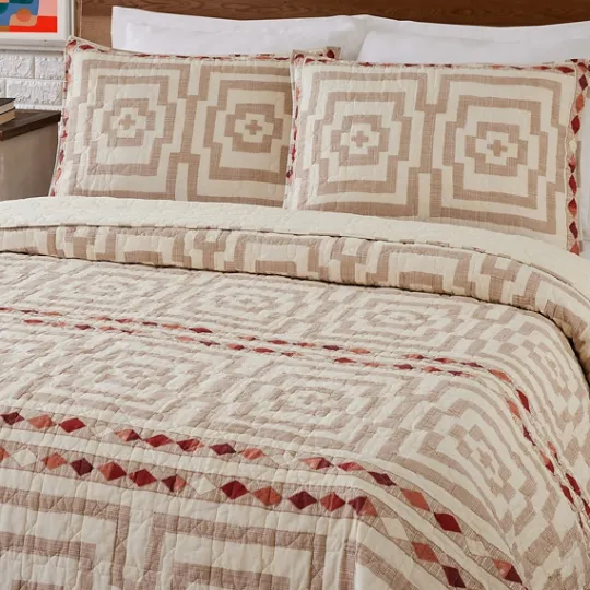 Kirkland's Home Justina Blakeney Yellow Hypnotic King Quilt Set- Quilts